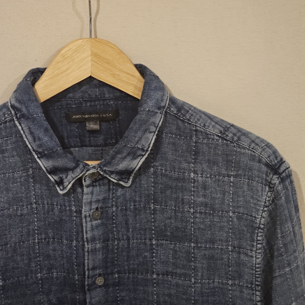 John Varvatos Blue Denim Shirt
